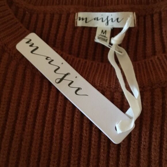 Nordstrom Maisie Peter Bishop Women’s Rust Color Sweater  Size Medium - Picture 6 of 6